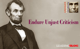 Endure Unjust Criticism