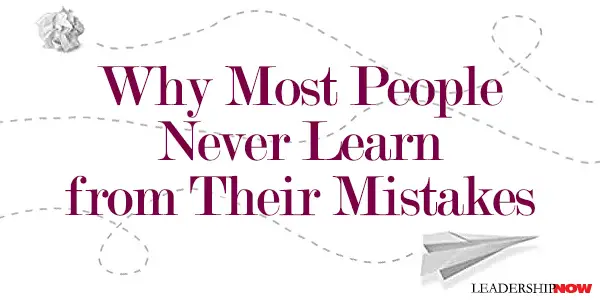 Learning from Mistakes – Lead Today