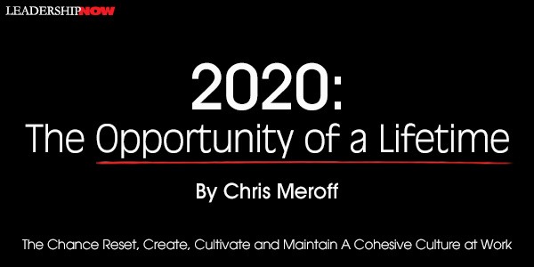 2020 The Opportunity of a Lifetime