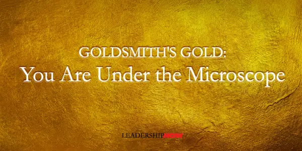 Goldsmith Under Microscope