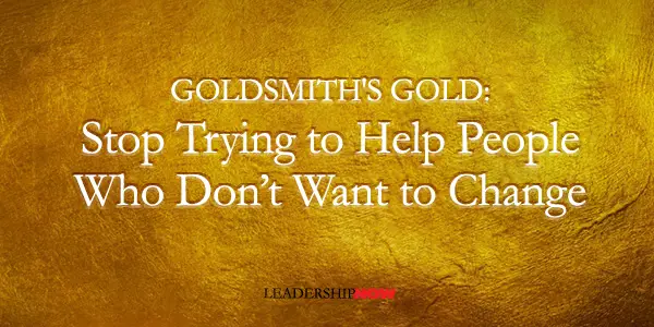 Goldsmith Stoptrying to help people