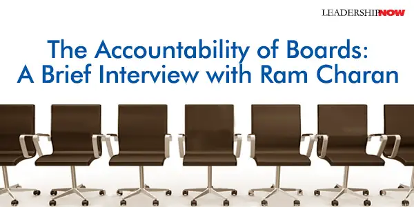 A Brief Interview with Ram Charan