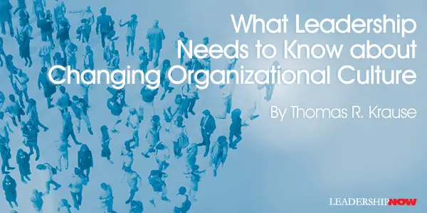 Changing Organizational Culture