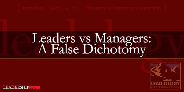 Leadology Leaders vs Managers