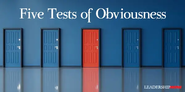 Five Tests of Obviousness