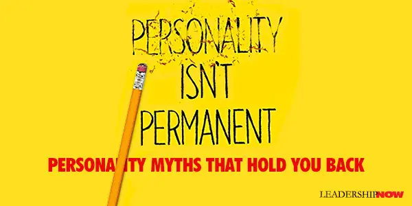 Personality Isnt Permanent