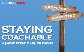 Staying Coachable