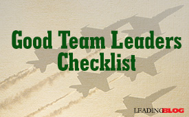 Team Leaders Checklist