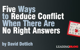 Five Ways to Reduce Conflict
